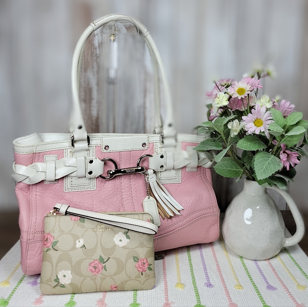 Coach Satchel + Wristlet Bundle